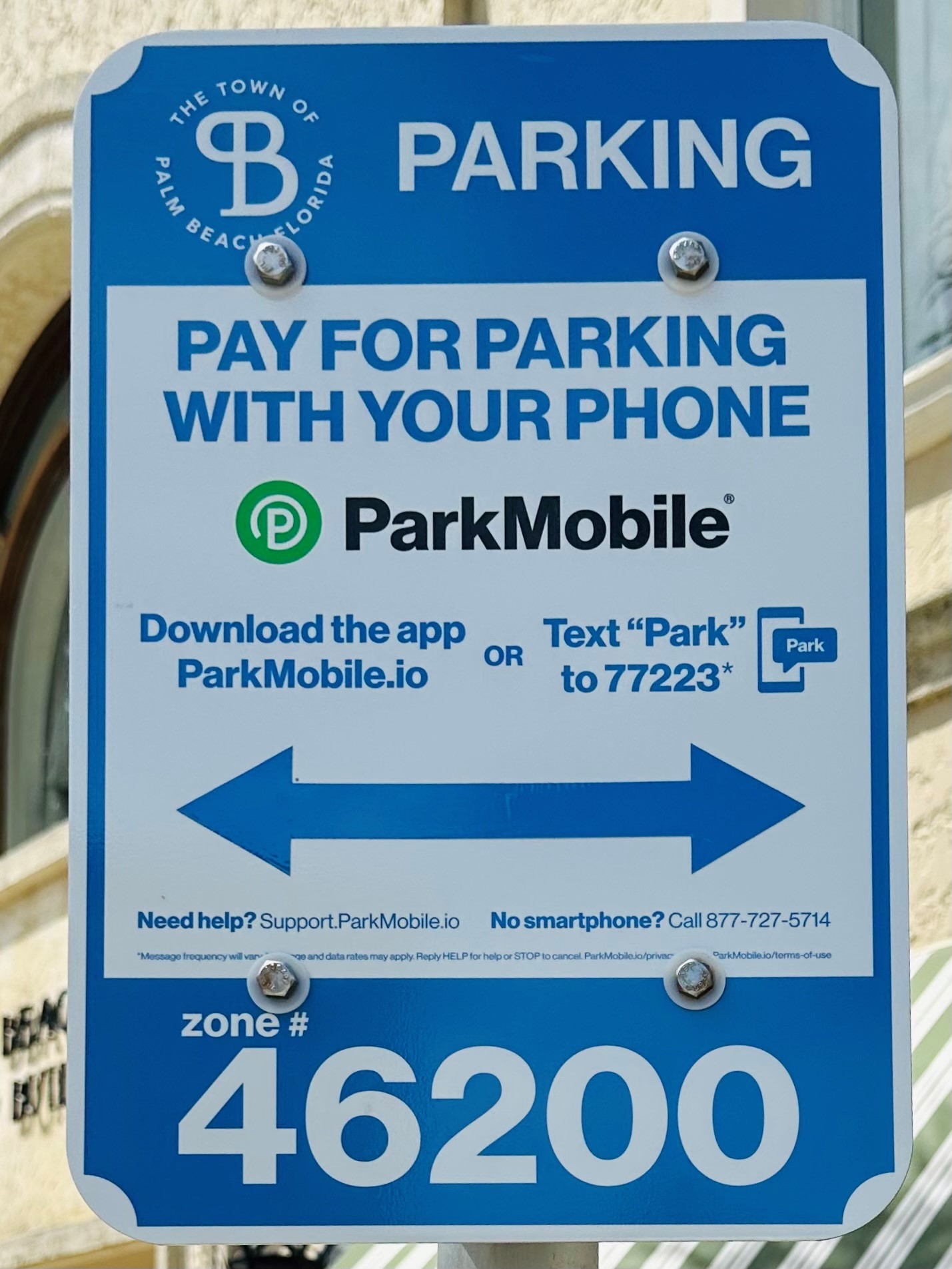 New ParkMobile sign